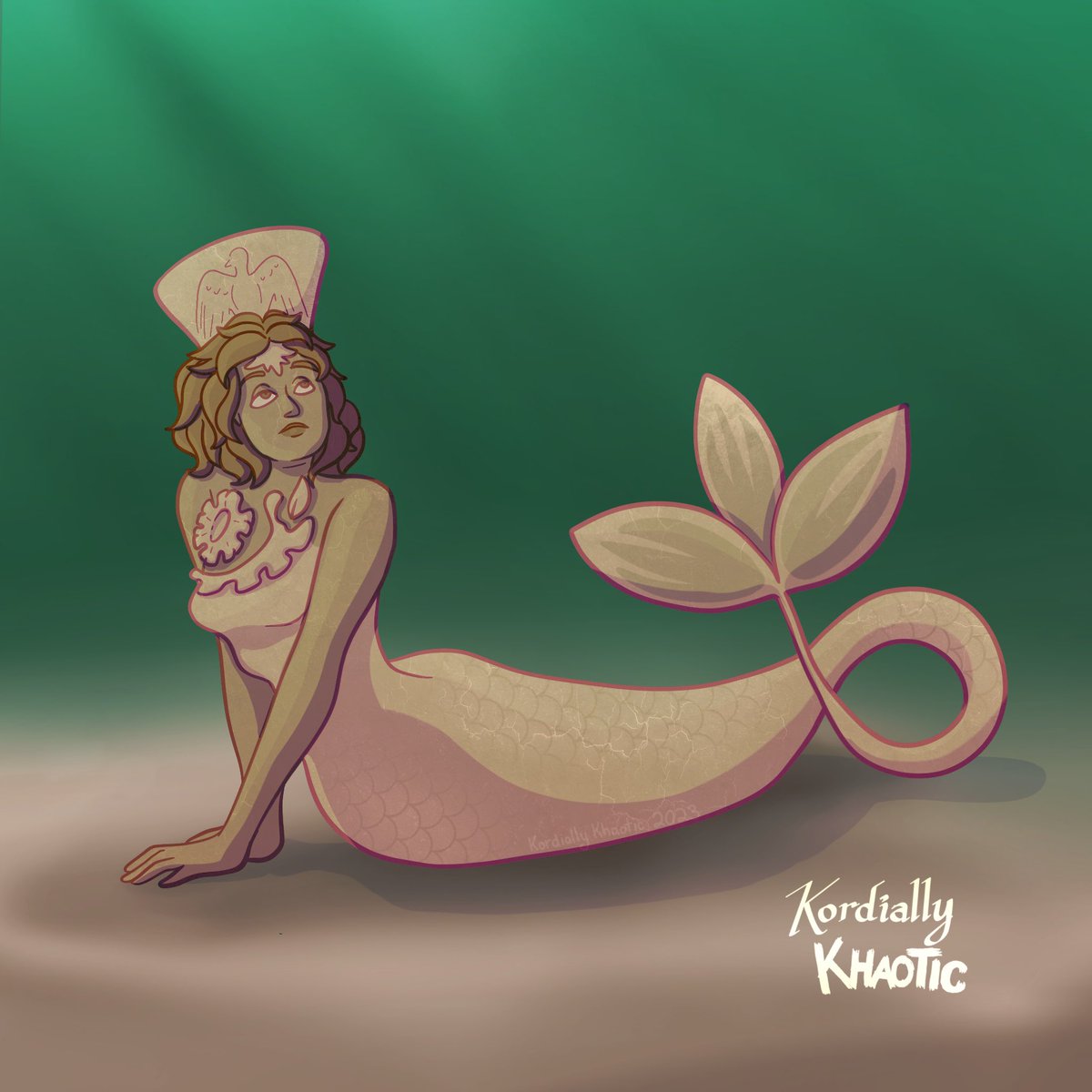 KordiallyK's tweet photo. Sofishticated Antiquity
MerMay Day 23: Tradition
Went historical with this one! Based today’s prompt off of one of earliest mermaid stories, the Assyrian goddess Atargatis!
#mermay #mermay2023 #day23 #tradition #atargatis #mythological #assyrianmythology #mermaid #mermaids #art https://t.co/mNBz8htKt7
