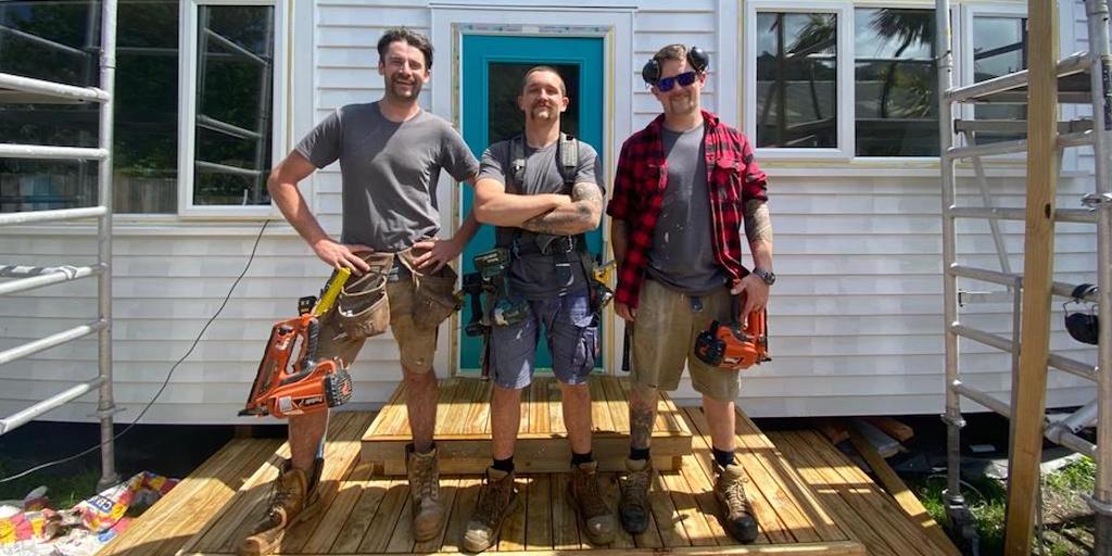 BuilderscrackNZ's tweet photo. Meet the epic team behind the dream garage build, Wellington City Renovations. We spoke to Lewi (left), who shared his top tips for carrying out a garage build.

Find out what he shared at: https://t.co/ZOLo0s43J7

#garagebuild #builders #building #renovation #newgarage #nzreno https://t.co/xNDzMFeUG2