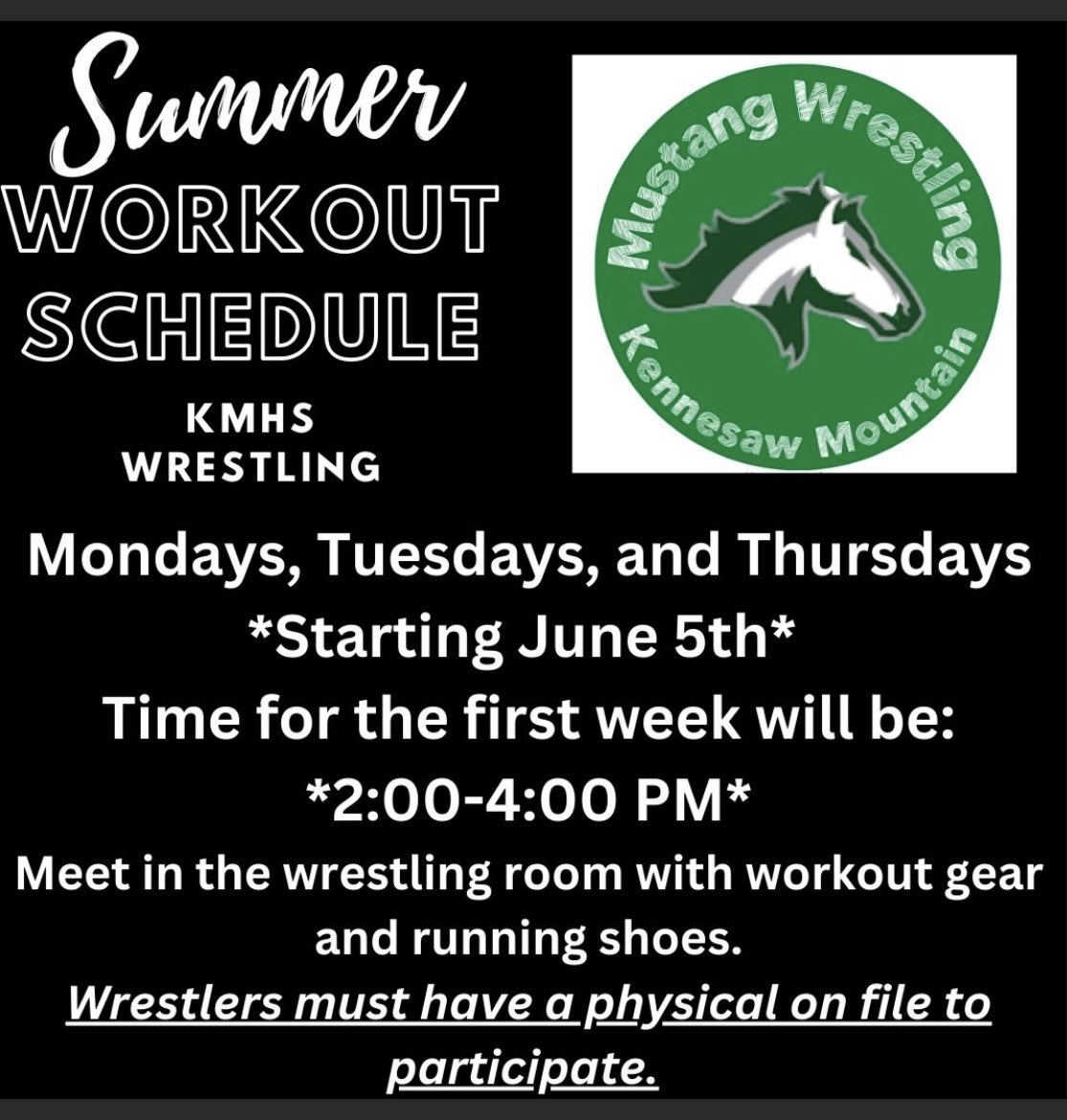 Let’s get to work wrestlers!