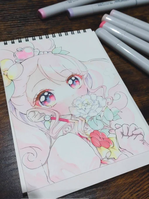 はじめてのコピック絵wip