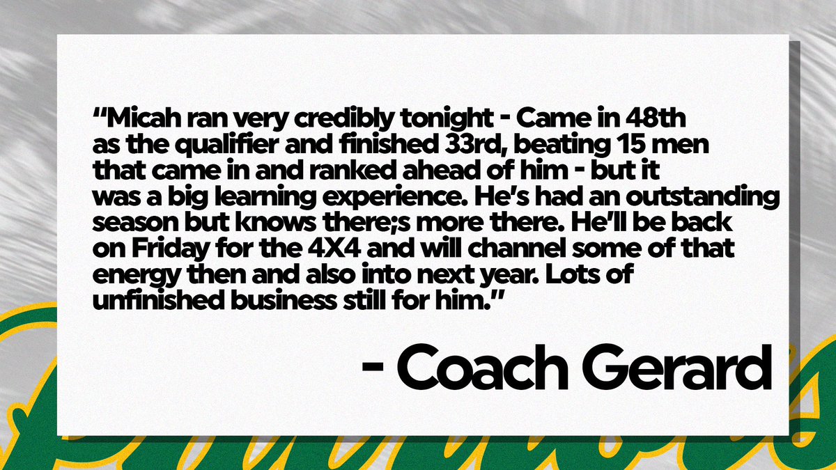 🗣️Coach Gerard on Micah’s performance in the 800 

#ncaatrackandfield