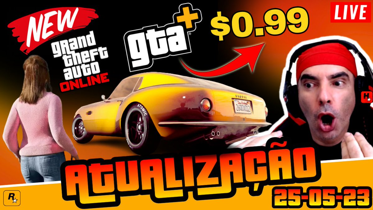 huntersplayers's tweet photo. LIVE GTA Online Atualização 25/05/2023 GTA Plus  Só $ 0,99 !!! NOVA Data do GTA + Confira LIVE https://t.co/LFJIV70drb #GTAOnline #gta #gtav #gta6 #gta5 #kive #update https://t.co/LfNfp5qqQb