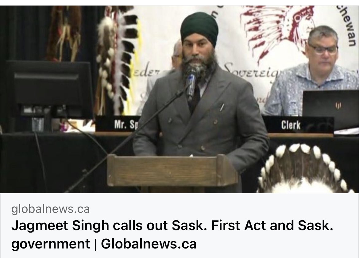 The Saskatchewan First Act asserts our province’s constitutional autonomy over our own natural resources.

Saskatchewan is not a wholly-owned subsidiary of the Trudeau government.

Unlike Jagmeet Singh.

globalnews.ca/news/9720576/j…