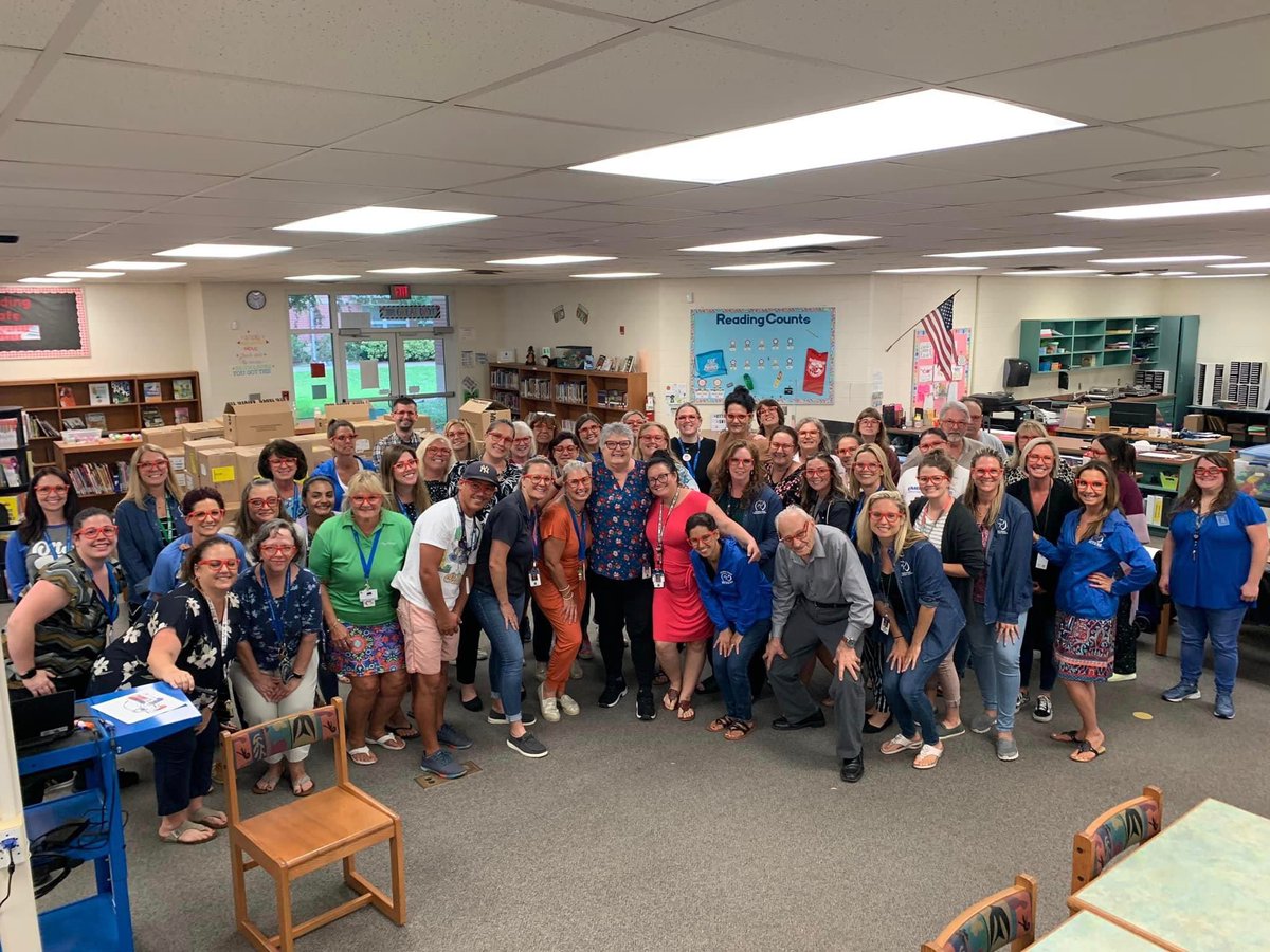 MrsJefferisCCE's tweet photo. Today we celebrated a legend, Ginger Johnston! She is retiring after 38 years as a teacher. Her signature, red glasses were seen across campus throughout the day❤️🤓 @cypresscreekvcs
#SuchAnInspiration https://t.co/O95lmDWAPU