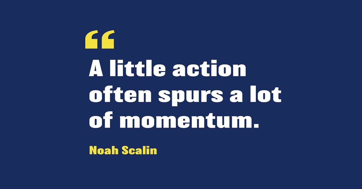 The snowball effect. Creating a ripple. The tipping point... However you say it, this quote reminds us to never doubt the power of a single positive action. You might just set off a chain reaction of change. #ChangeStartsHere