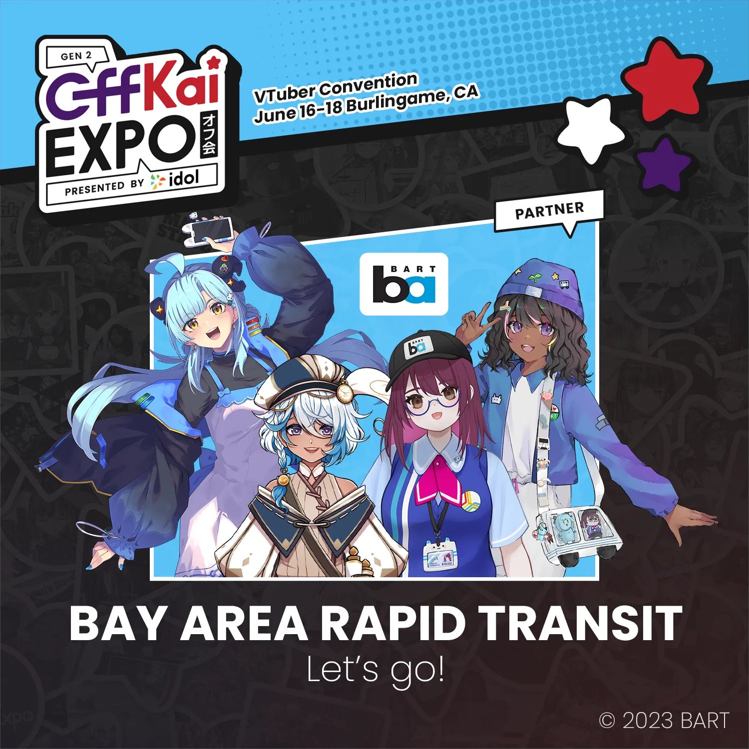 OffKai Expo VTuber Convention on Twitter visit SFBART in the