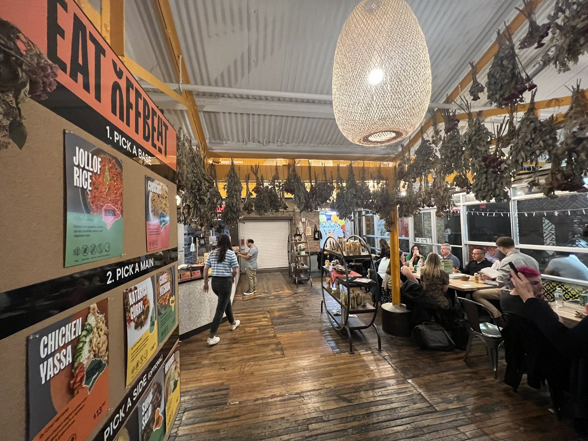 Dbitetti's tweet photo. The best way to end a Wednesday (or any day really) is dinner @EatOffbeat &amp; with delicious food cooked by refugee and immigrant chefs. Learn more 👉 https://t.co/dEfdkswTiU

Added bonus to any great meal? Great company @IKEAFoundation https://t.co/ImbI0XQsCd