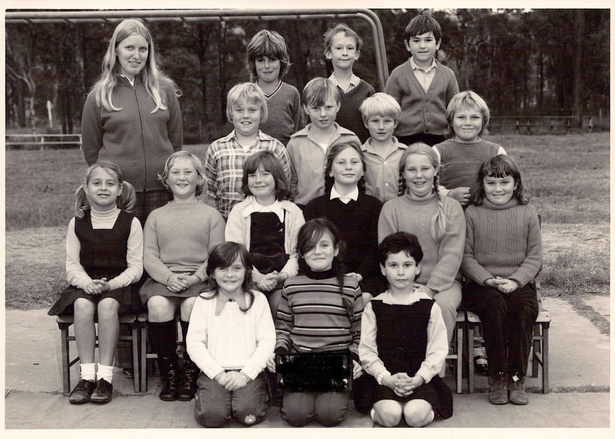 sues1952's tweet photo. Me in kindergarten back row 4th from right. And my first class as a public school teacher. #ProudToBePublic https://t.co/Y79jLoFE1B