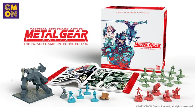 日本語版も制作決定!メタルギアのボドゲ『Metal Gear  The Board Game』発表-ダンボール姿なスネークのコマも 