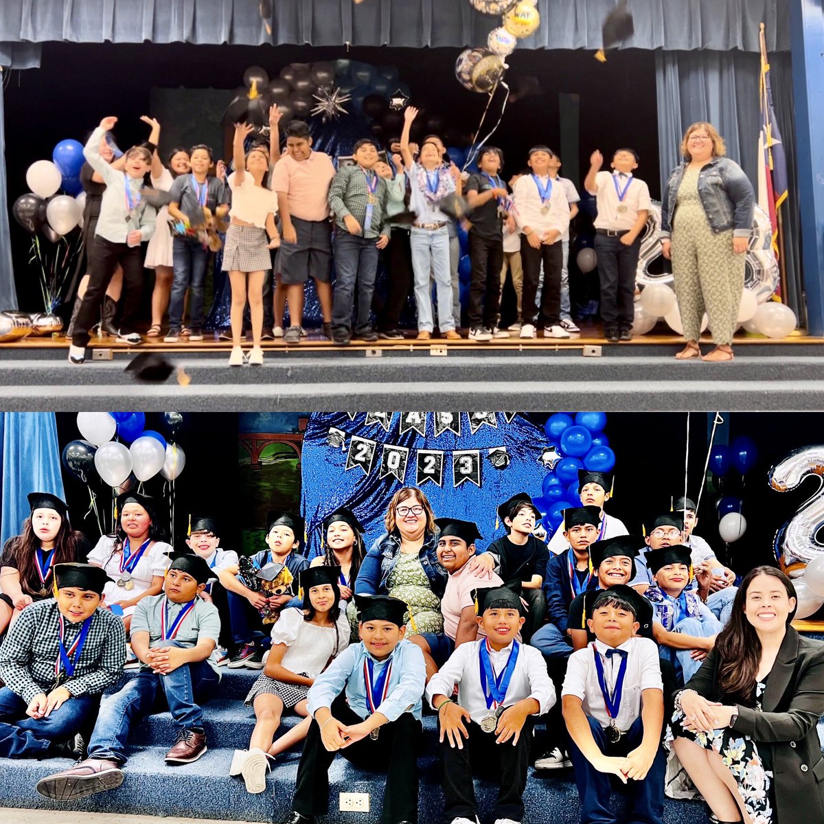 We celebrated my first set of 5th/6th graders moving on to middle school. We’ve had a blast this year & they have learned a lot, but the most important part is all the great memories they get to take with them. @JHoustonElem #AISDmultilingual #AISDElementary #AISDjoy #AustinISD