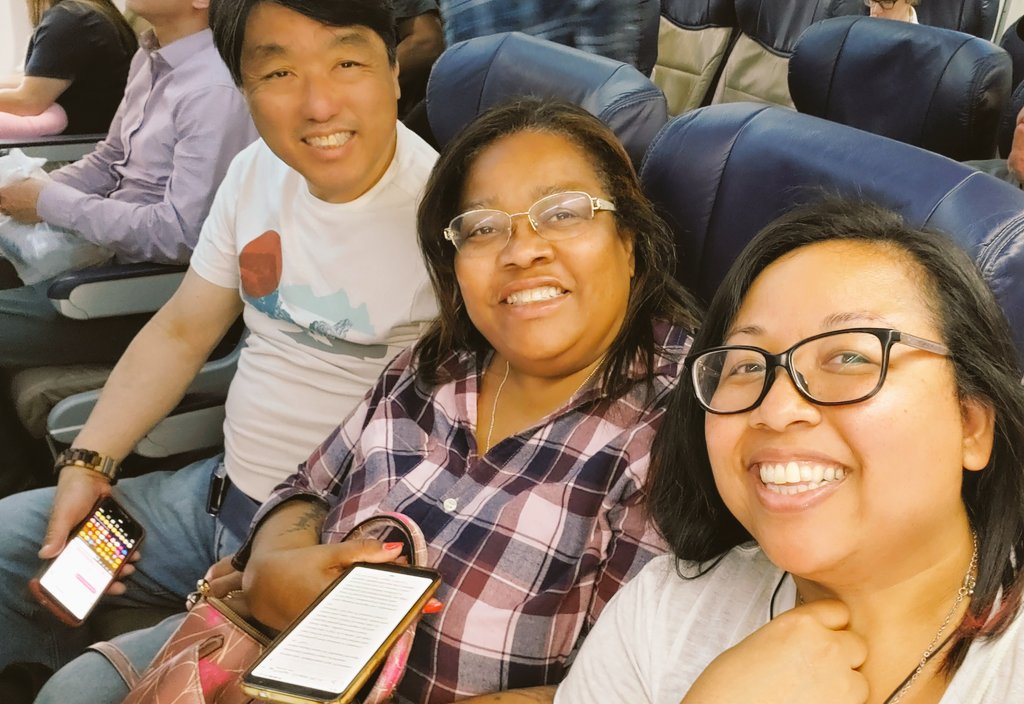 witchyblerd's tweet photo. Flying back home (parents and I got same flight to layover in Denver) and this time got seats together! 🖤 Sadly my flight back to L.A. is delayed by almost 2 hours le sigh 😔 but had a wonderful week in Minnesota celebrating my brother and sis-in-law 😊 https://t.co/SxAB3pFvbf