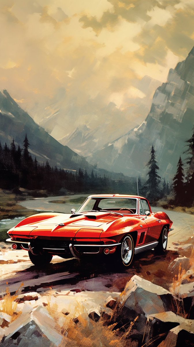 hornstein's tweet photo. More #gpexplorer2 AI #corvette fun. #AIArtwork https://t.co/PIHsc4bWYV