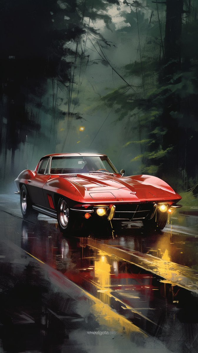 hornstein's tweet photo. More #gpexplorer2 AI #corvette fun. #AIArtwork https://t.co/PIHsc4bWYV