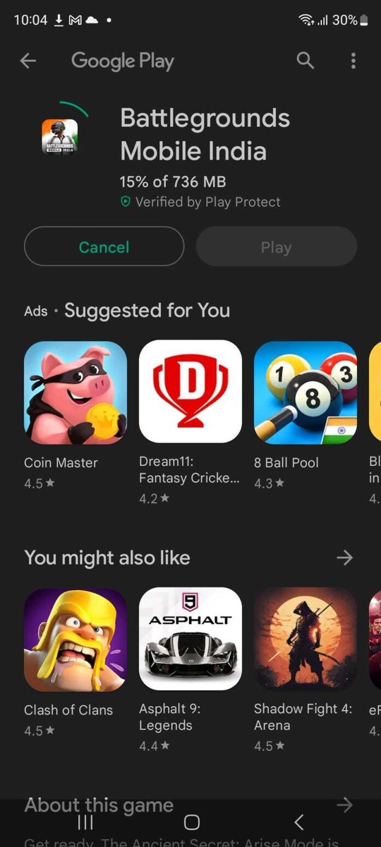 Techinfoeditor's tweet photo. BGMI is Not available for everyone currently: #Krafton confirmed.
The game is not available to download for everyone, as it is Not released to the public yet. The company was running a close track testing for beta users only.
@BgmiDev @KraftonIndia
#BGMI #BetaUsers #exposed https://t.co/YAAhap6NKA