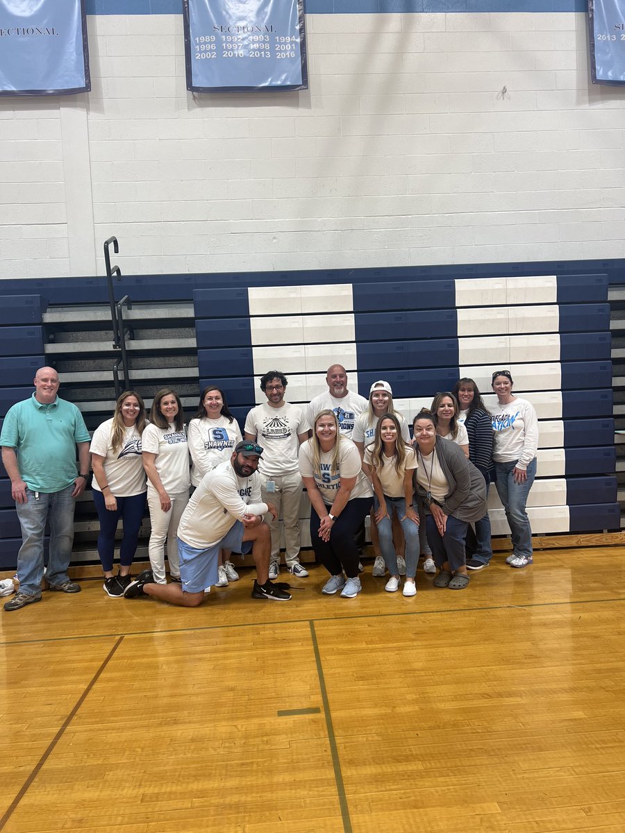 Drum roll…🥁🥁🥁…And the WINNER of Staff Olympics@is Team Fitz Magic! 👏🏼🏆🥳 #latergram #lrhsd #shawneefamily #canthidethatrenegadepride #renegadenation