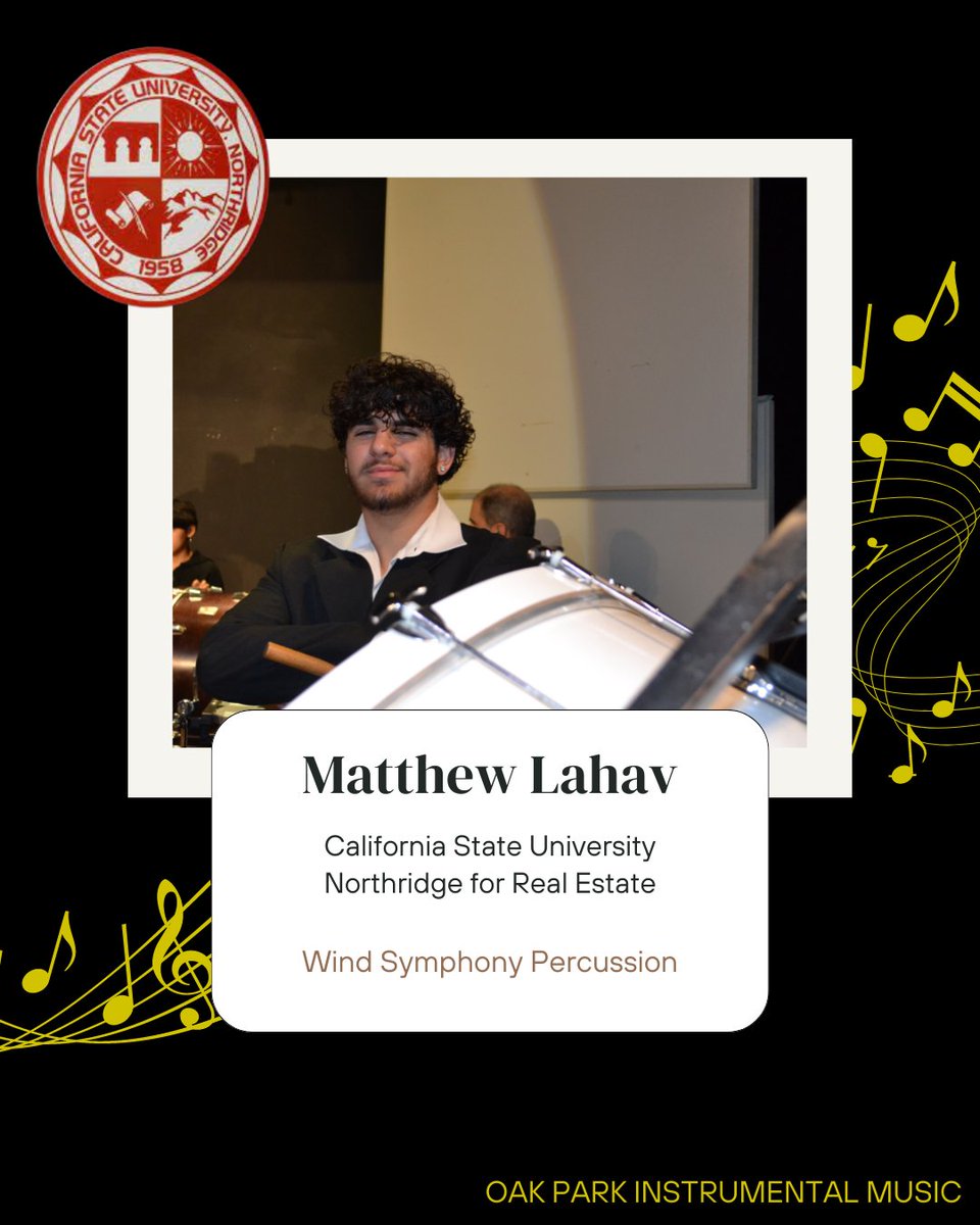 Matthew Lahav to California State University Northridge!
