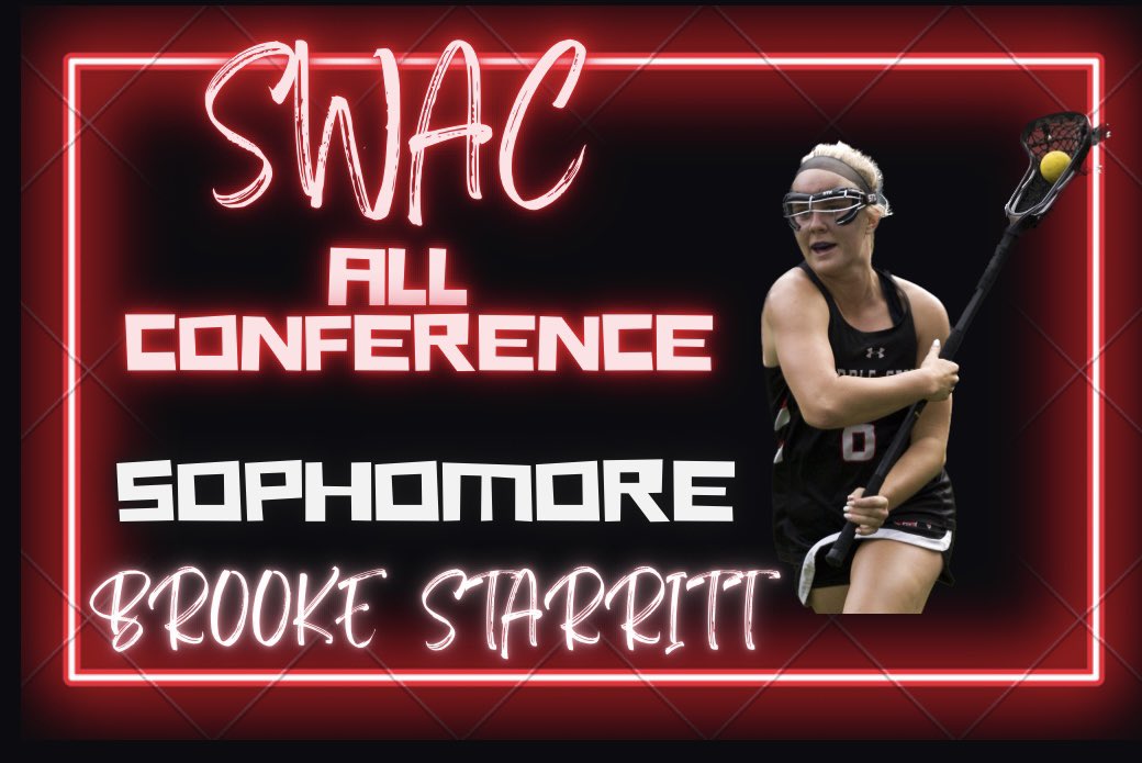 Shout out to sophomore Brooke Starritt on earning SWAC All-Conference!!