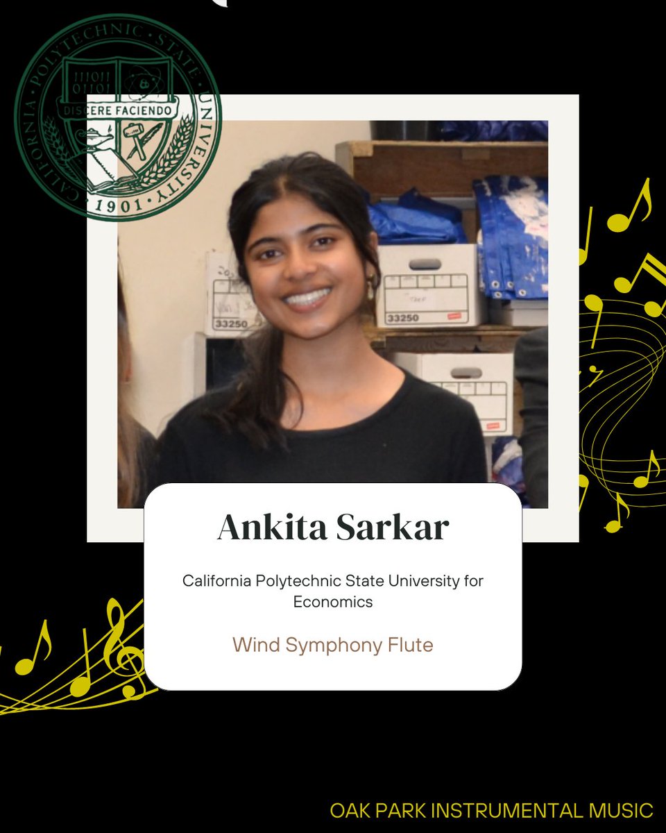 Ankita Sarkar to California Polytechnic State University!