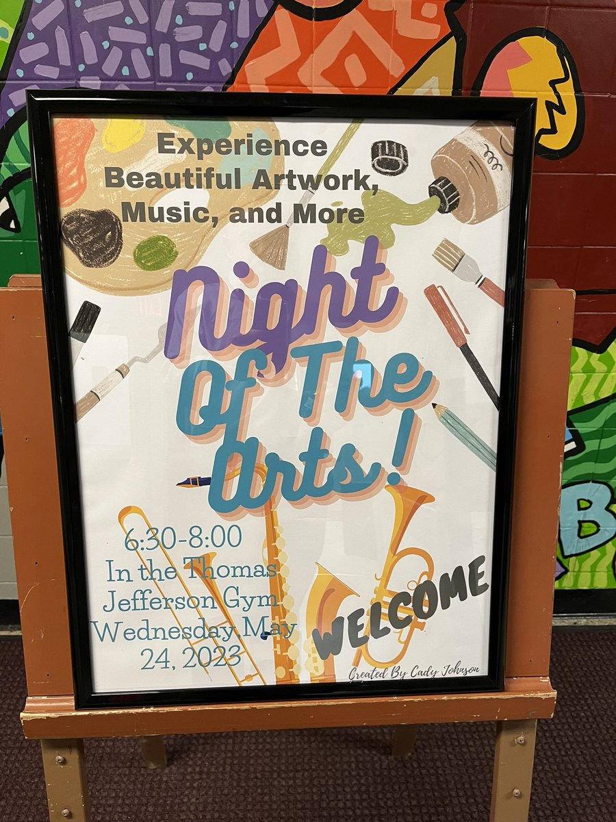 PrincipalTJ's tweet photo. A beautiful Night of the Arts. Great student work and performances. Thank you to our Fine and Performing Arts, CID and Tech departments and staff! @RockawayBoroBOE @cisenberg8 @MsSelikoff https://t.co/dnbRe0wGis