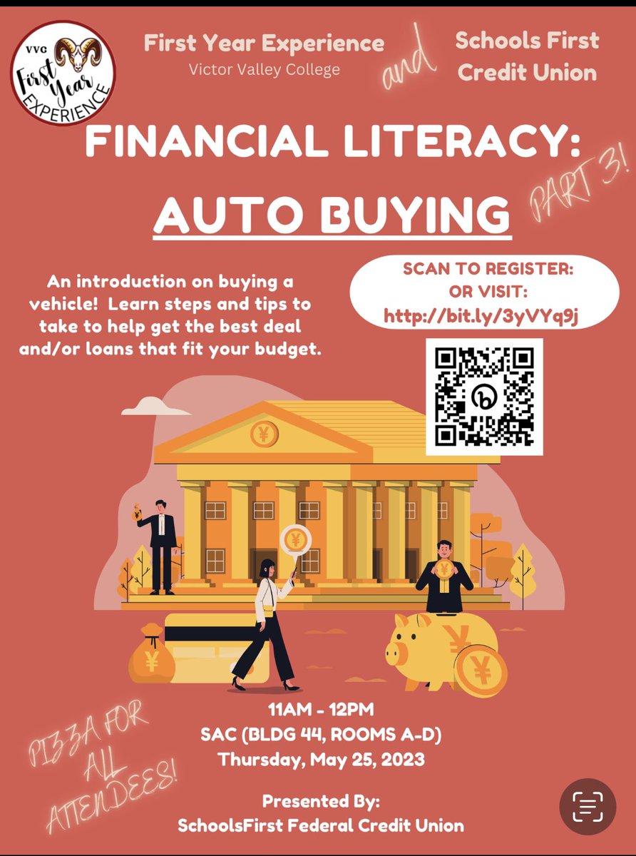CounselingVvc's tweet photo. Learn about auto buying and how to make the best financial decisions! @VVCTransfers https://t.co/JVQnQHaYBS