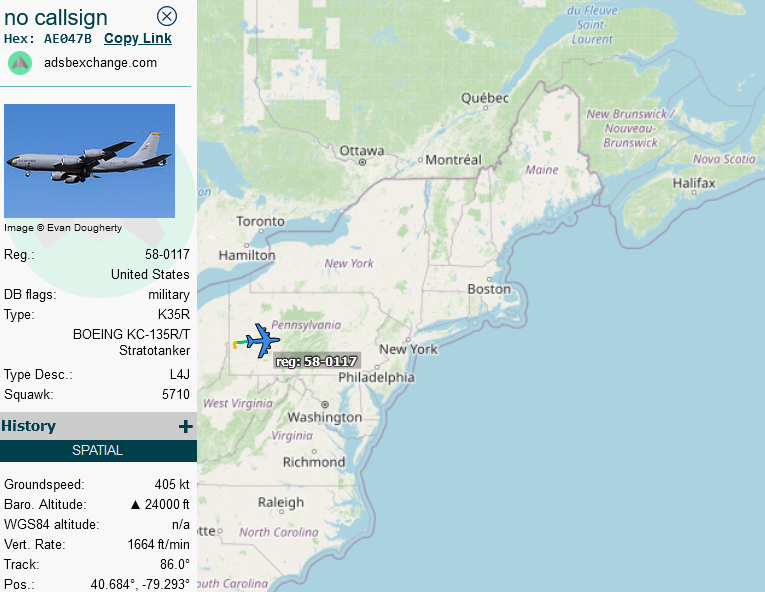 SirListenalot's tweet photo. At 2314z #B1('s) #AE6BD3 out of Dyess dropped off the screen. #KC135 #AE047B as #FLAM61 out of Pittsburgh is looking for AR along AR-20NE with #Bones. #FLAM62-63 just received clearance out of Pease. https://t.co/AIZw1xUyQz