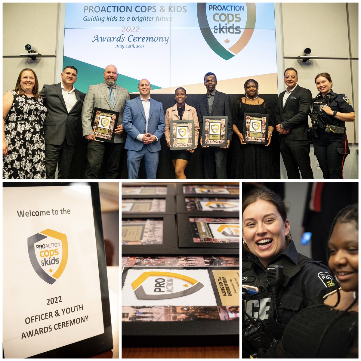 An honour to present 2022 Youth &amp; Officer Awards to recipients from the Peel chapter of <a href="/COPSandKIDSca/">ProAction Cops & Kids</a>. Amazing programming bringing “cops &amp; kids” together to create trust, respect &amp; safer communities. 

Congrats to all who won!  Thank you to all making this programme possible.