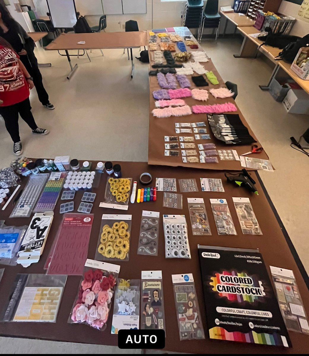 BenbrookMHS's tweet photo. Seniors! We have lots of supplies for cap decorating tomorrow. Be sure to stop by Mrs. McCoy’s room. https://t.co/Id1nTdz4Jn