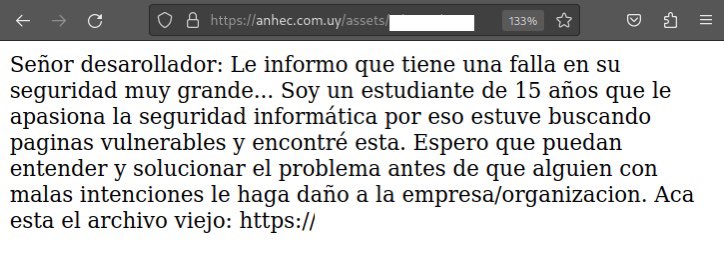 Un estudiante de 15 años hackea el panel de administrador de ANHEC (Administración de Edificios) y les deja un mensaje interesante.

#Uruguay 
#Hacking
#Montevideo
#Defacement