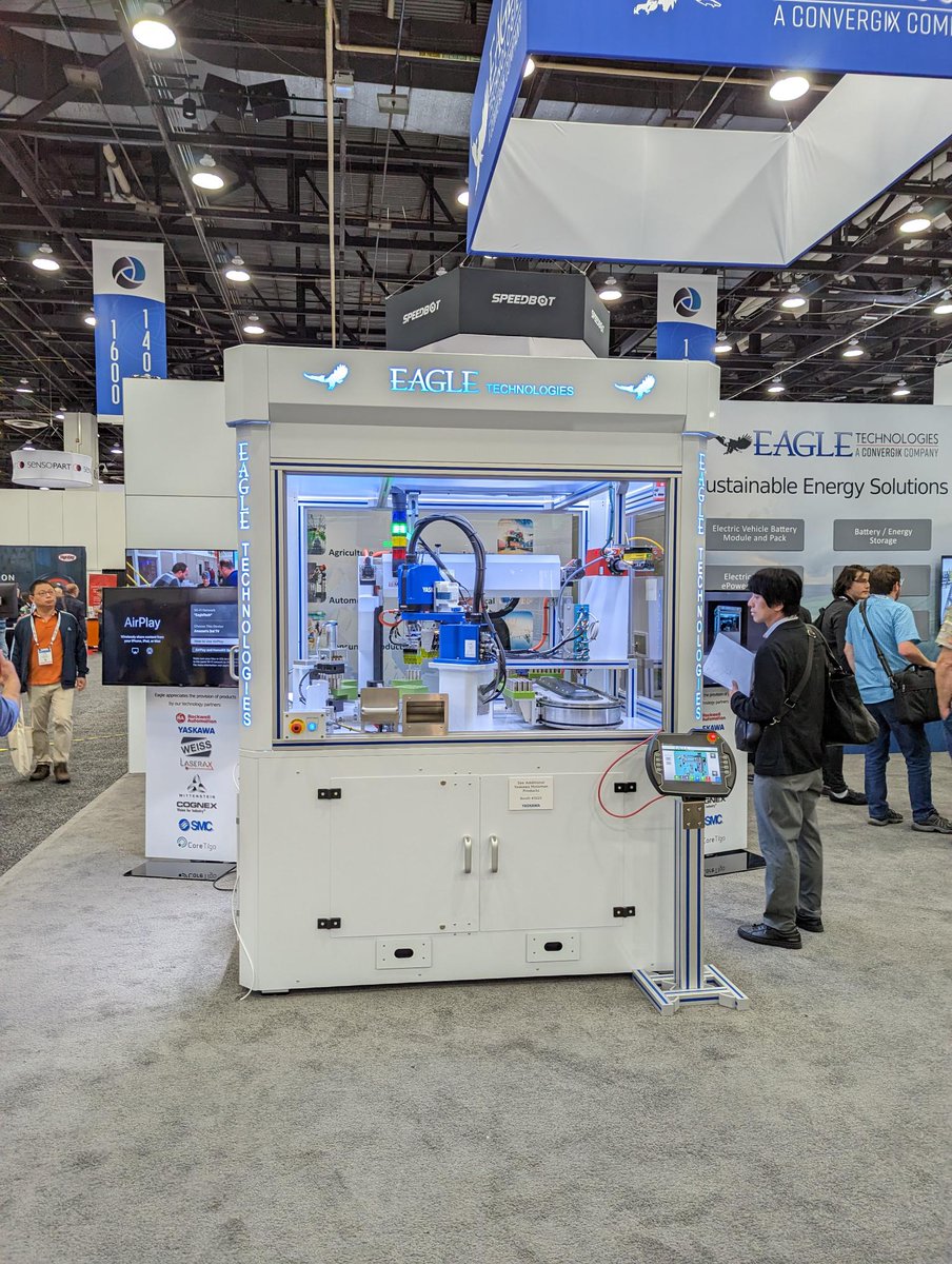 Eagle Technologies had another great day at Automate 2023 in Detroit. Stop by Booth 1306 and meet our sales team to discuss why Eagle Technologies is the quality automation partner you need to maintain your position in the market. @CONVERGIX  
#systemintegrator