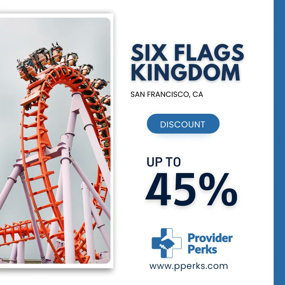 There are so many amazing things to do while at Six Flags Great Adventure!
Enjoy and get up to 45% Discount.

visit: pperks.com

#Pperks #Sixflags #rollercoaster #Deals #providerperks #funday #Amusementparks #Waterparks #Discounts #ProviderDiscounts