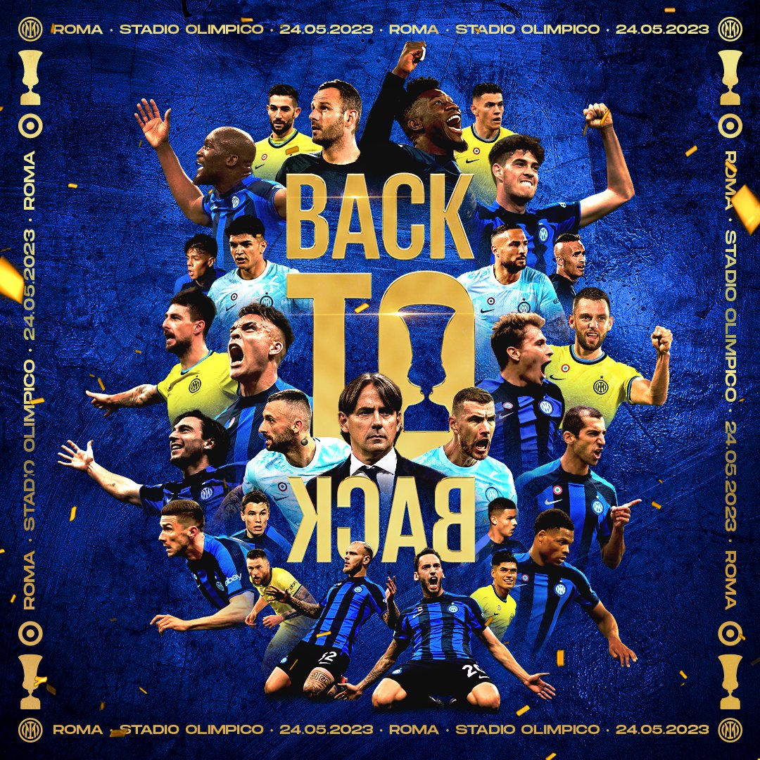 Back to Rome. Back to win. Back to Back.  

🏆🏆🏆🏆🏆🏆🏆🏆🏆