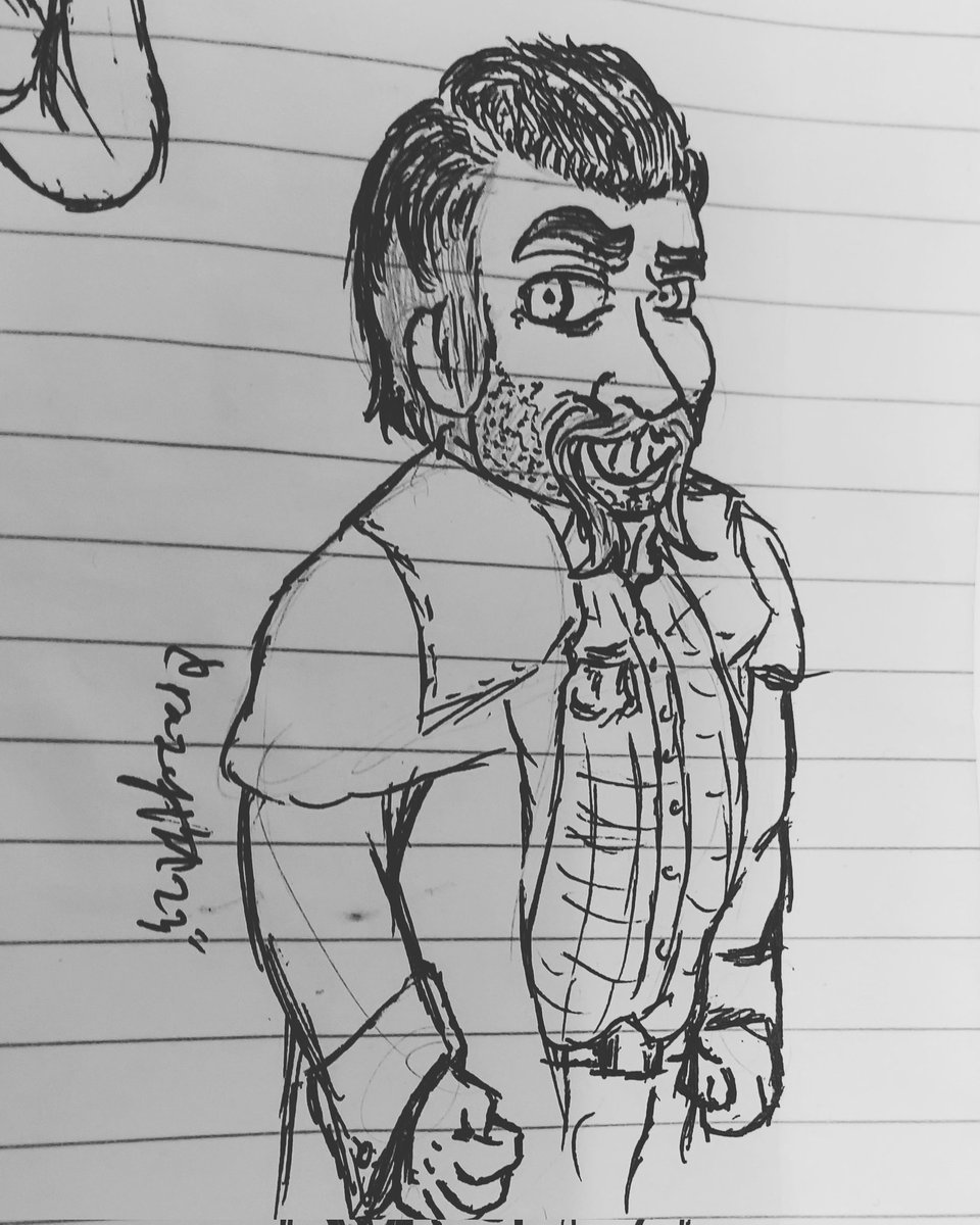 'William Mustin'
Random doodle.
©CrazyBA

#art #artwork #drawing #illustration #artistsontwitter #sketch #doodle #artmoots #イラスト #characterart #cartoonart #characterdesign #traditionalart #inkart #sketchbook