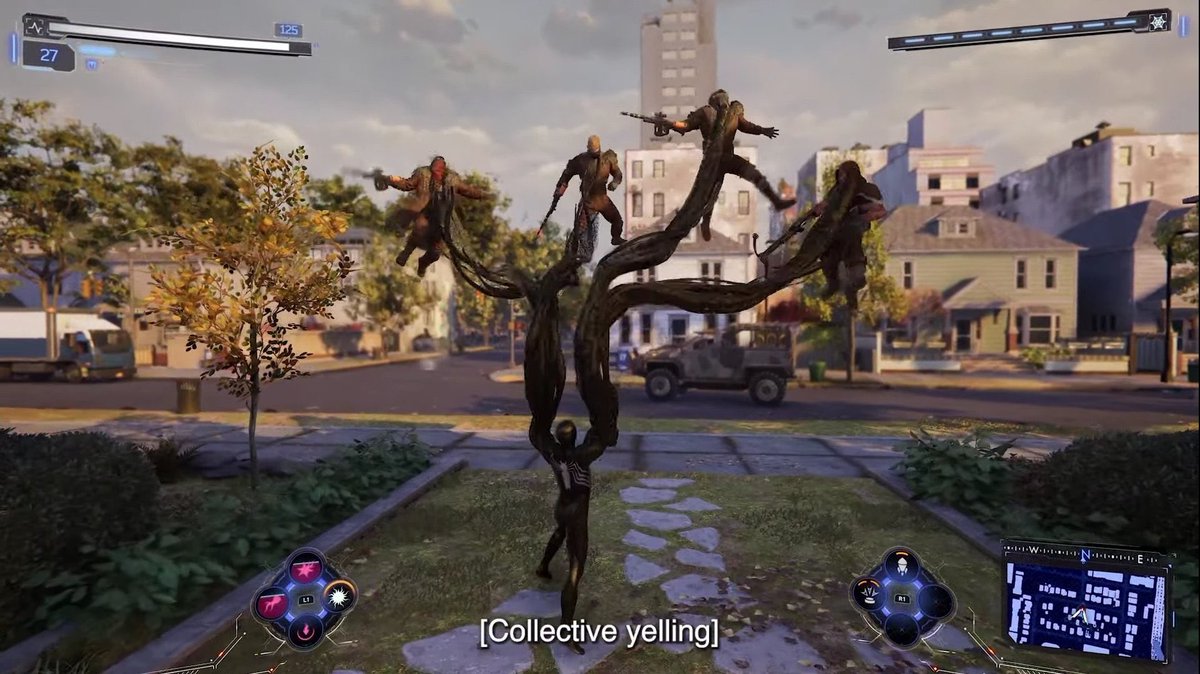 DiscussingFilm's tweet photo. First look at gameplay from ‘SPIDER-MAN 2’. https://t.co/BD4ycF9Yu7
