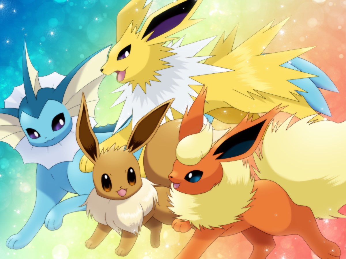 TheChasersChi's tweet photo. The Cosplayers.          The Chatacters.

Eevee: @anitahorchata 
Jolteon: @thespjork 
Flareon: @clairetores 
Vaporeon: @BabylonLilith 

#pokemon https://t.co/ONN5wbhtKv