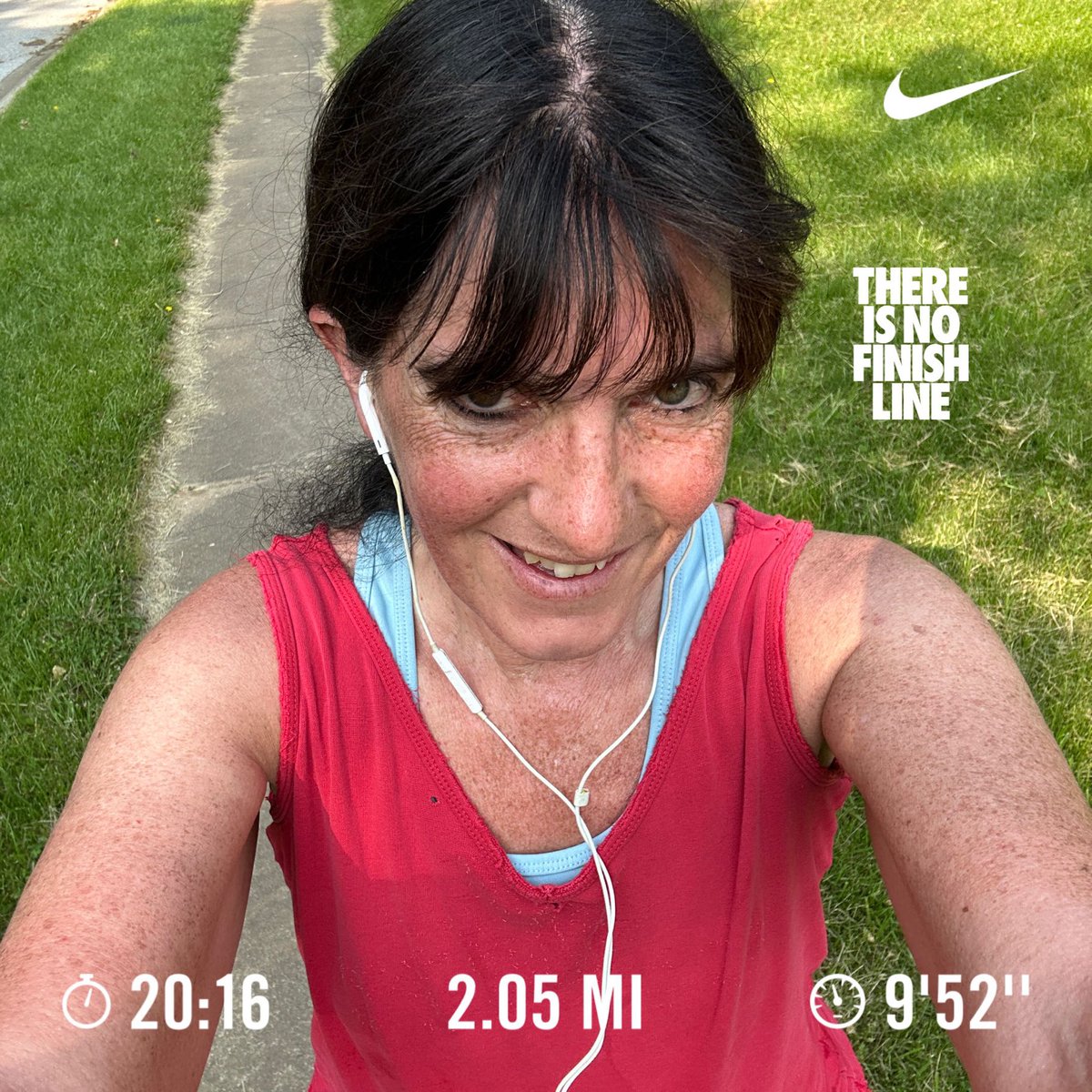 Managed a short after school outside run.  Exhausterwhelmulated for sure!  #justdoit #EveryRunCounts 🏃🏻‍♀️🏃🏻‍♀️
