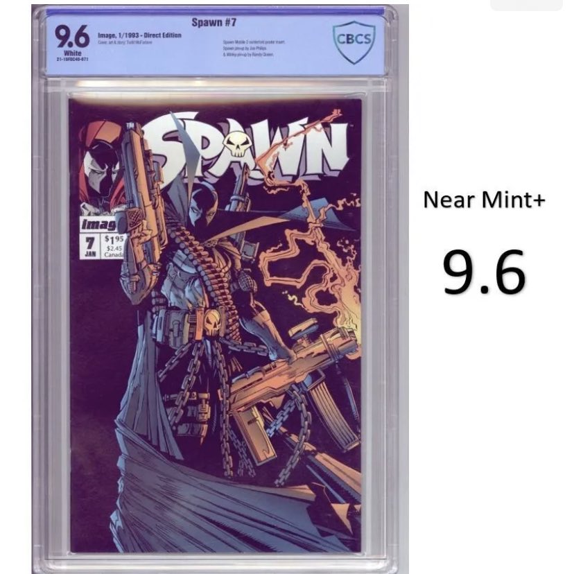 Check out Spawn #7 - Key Comic &amp; Iconic Cover by Todd McFarlane! CBCS 9.6 - Brand New Slab ebay.com/itm/3743866501… — #comicbook #collectible #comics #comiccon #comiccollecting #comiccollector #comiccommunity #collector #cbcs #cbcscomics #toddmcfarlane #spawn #imagecomics