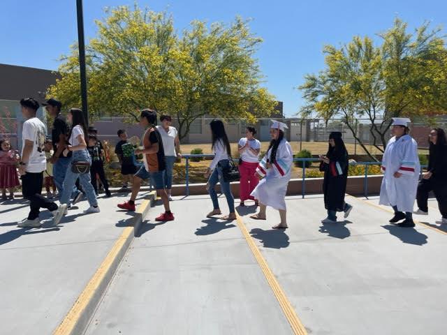 Our annual tradition of clapping out our fifth graders was elevated by the addition of our Twin Lakes alumni who are graduating from Western High School! We are so proud of our students! #westernwarrior #CCSD