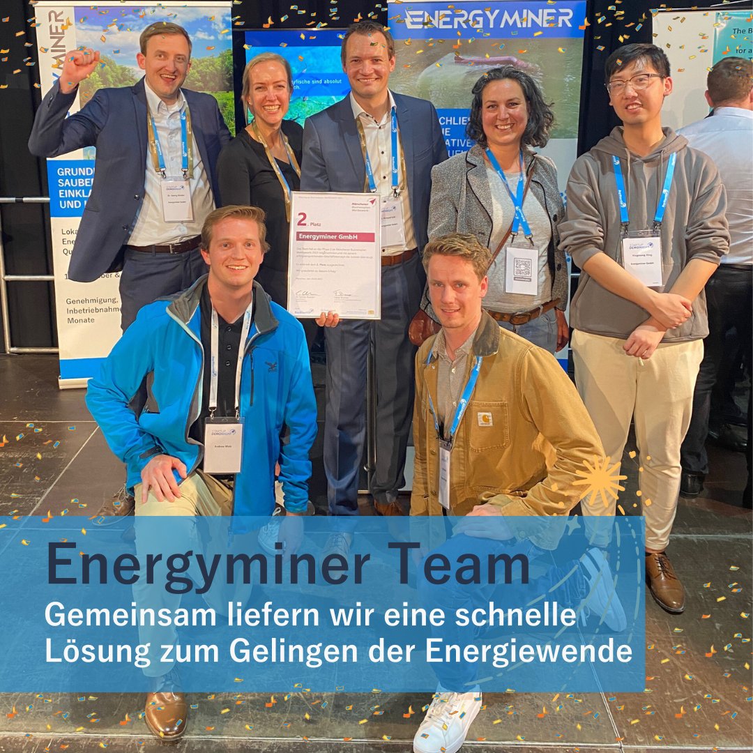 Wir sind stolz darauf,  den zweiten Platz in der Phase 2 im Münchener Businessplan Wettbewerb zu  erreicht zu haben! 🚀✨ #baystartUP #energiewende #innovation #erneuerbareenergien #techstartup #wasserkraft