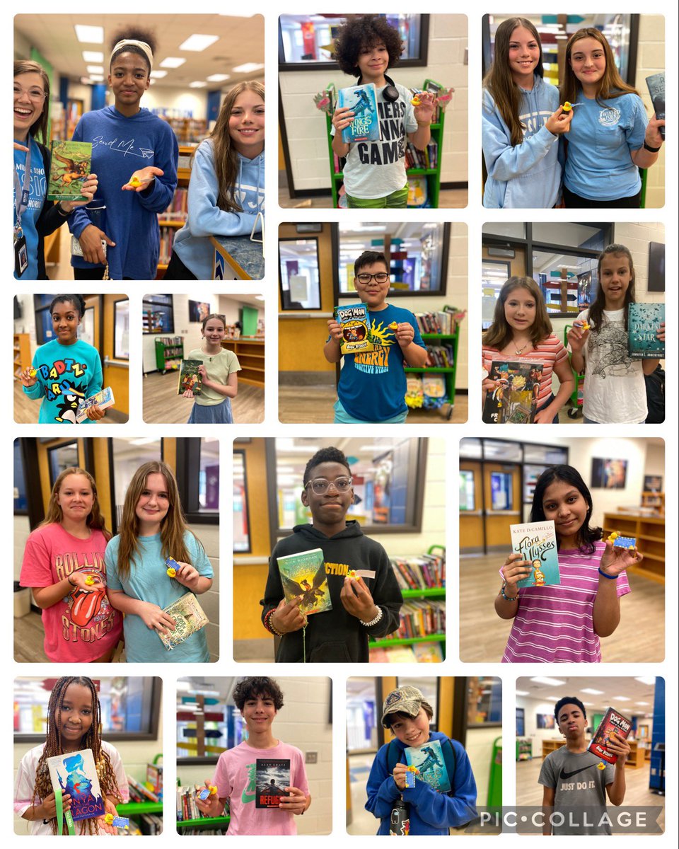 themerrylibrary's tweet photo. There were SO many lucky ducks found throughout the school and now these lucky kids have their first book to read this summer! I hope they can’t wait to “quack” those books open and tell me all about what they read in August! #summerreading #buildinghomelibraries @CcsdMedia https://t.co/uaKI23bRHF
