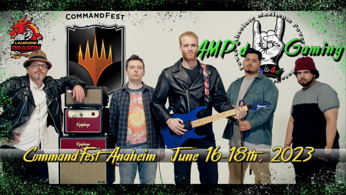 We’re Official CC Guests at CommandFest Anaheim… come jam some cEDH with the AMP’d crew! 🤘 🔥 🐉 <a href="/LaughingMtg/">Laughing Dragon MTG</a> <a href="/MrScottyBaker/">Mr Scotty Baker</a> <a href="/MirageHat/">Evan 🔜 SDCC 2025</a> <a href="/CutFlowKev/">Kevin — AMP’d Gamer</a> <a href="/Scorpi0__Rising/">scorpi0rising</a>  #commandfestanaheim #cedh