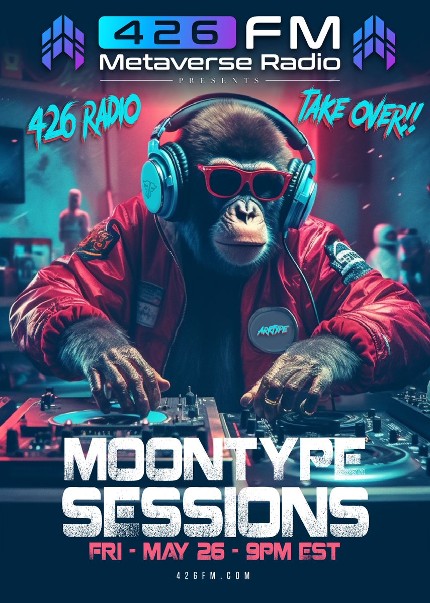 StarAtlasRadio's tweet photo. 🔥 Get ready for round two of the ultimate music takeover on 426 fm Metaverse Radio! Join us on May 26th and 27th for another epic DJ set by the incredible Arktype and The Moon Man. Mark your calendars and save the date for this unmissable event! #MetaverseRadio #MusicTakeover" https://t.co/rtRe4ACfgP
