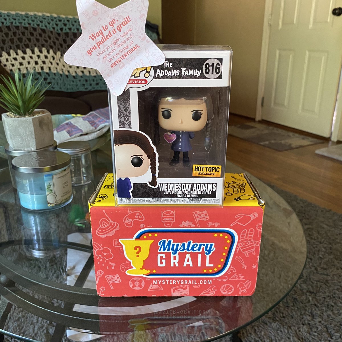 Shout Out to #MysteryGrail for this awesome pull!!!!! 
😂 and just realized I got a Wednesday Addams pop on a Wednesday 🤯🤪😍