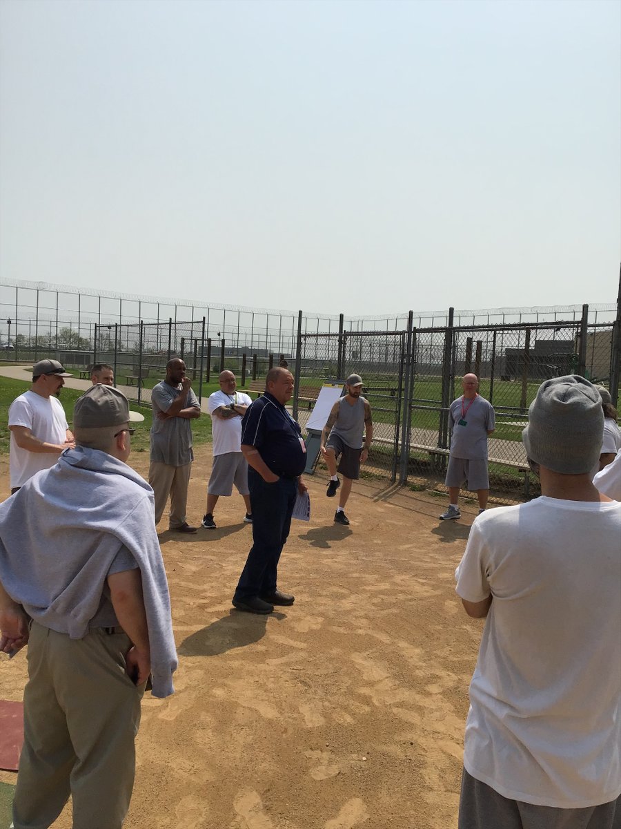On Monday, Mike Wolf, North Dakota's softball Umpire-in-Chief, visited NDSP to teach a condensed umpire clinic to our residents, providing an opportunity for men upon release who have gone through the clinic to have an option to pursue umping as a side income.