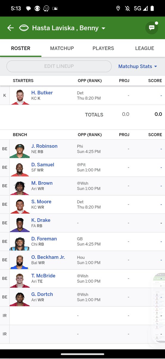 @daverichard @JameyEisenberg @heathcummingssr hey guys, love the content and have a Dynasty question. Rebuilding ground up. I've been offered  Kupp, Ekeler and a late 1st for Bijan(my 1.1) or my 2.1 for Bateman. Standard scoring. I'll include my squad in photos! #AskFFT