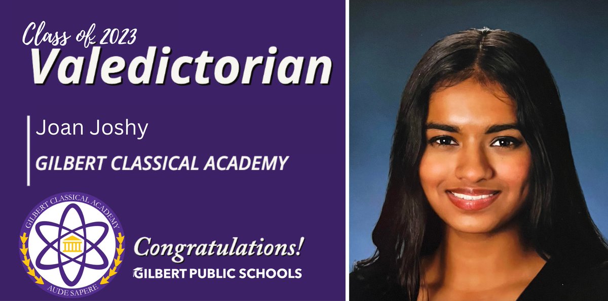 GPS_District's tweet photo. Part 1: Congratulations to @SpartansGCA Class of 2023! We are so proud of you all!  Valedictorian Mia Cruz Andrade, Valedictorian Cole Dunnett, Valedictorian Michelle Hein, Valedictorian Joan Joshy
#GilbertPublicSchools #GilbertGold #ConnectCreateCare #Classof2023 #GPSFamily https://t.co/RickVz3ApB