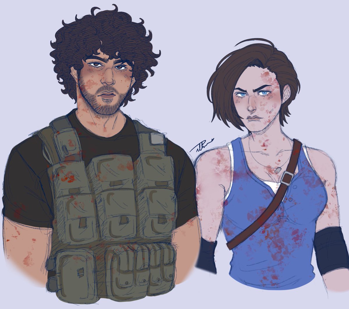 Sickfartz's tweet photo. #CarlosOliveira #JillValentine #ResidentEvil3 #ResidentEvil https://t.co/etHuottiJP