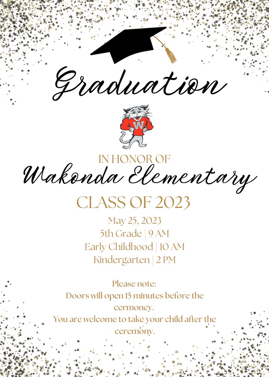 We cannot wait to celebrate our graduates with you tomorrow! 🎓🐾🎉❤️#OPSProud