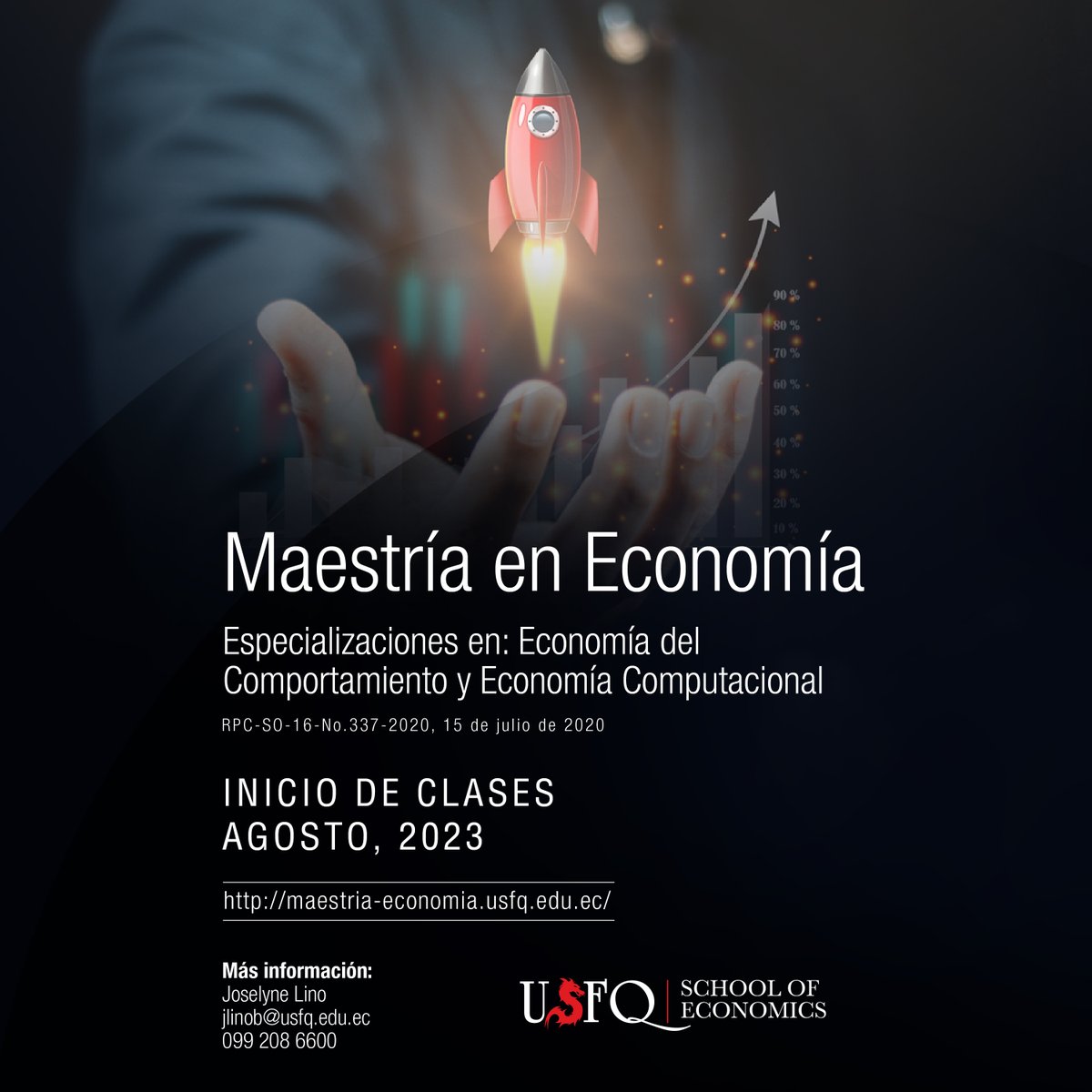 PosgradosUSFQ's tweet photo. 📈 ¡Impulsa tu carrera en el mundo de la economía! Maestría en Economía - USFQ.  

https://t.co/D8qX7FOzZX

Contáctanos:
jlinob@usfq.edu.ec
promero@usfq.edu.ec 

#MaestríaEnEconomía #USFQ #Economía #educación https://t.co/Y6O0t4bisD