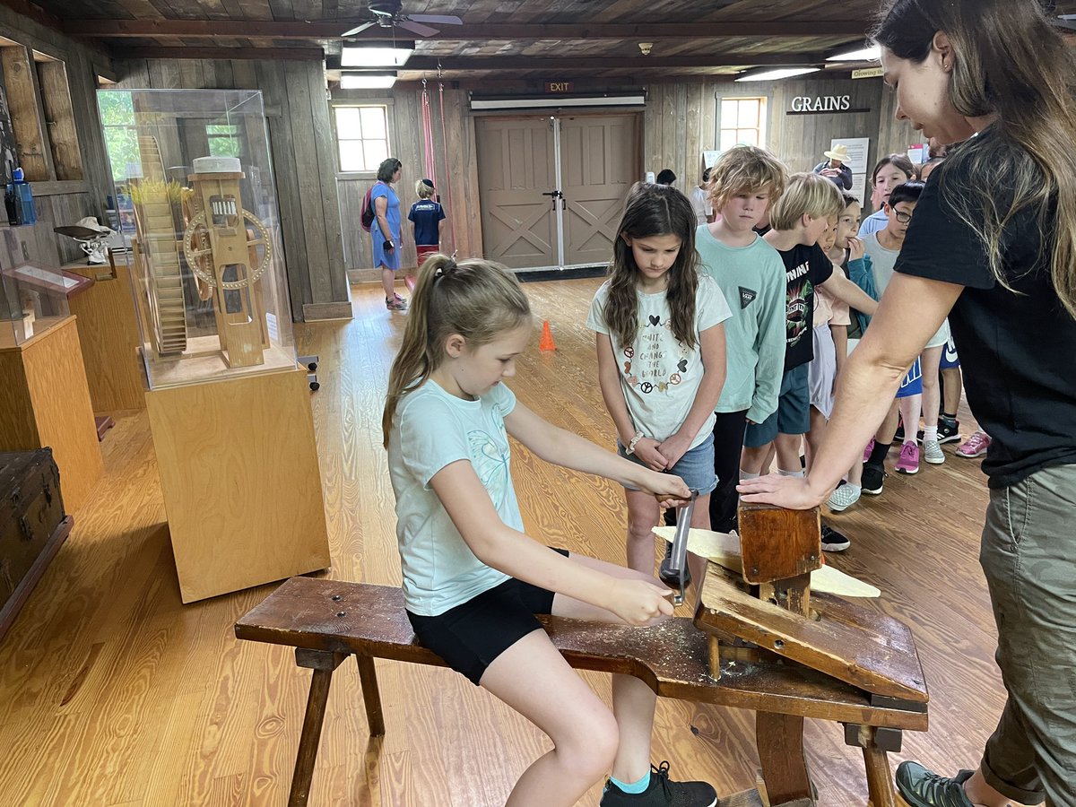 Our <a href="/OldeCreekES/">Olde Creek ES</a> 3rd graders had an amazing time at Colvin Run Mill exploring simple machines!  Thank you for an engaging and hands on experience <a href="/fairfaxparks/">Fairfax County Parks</a>