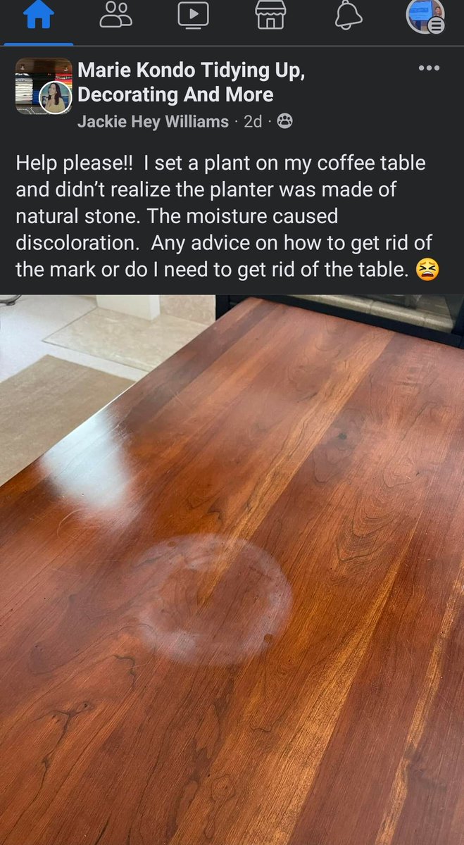 Soop_Poop's tweet photo. I absolutely cannot relate to "needing" to buy a new table because of a stain https://t.co/Esqq69ymTf